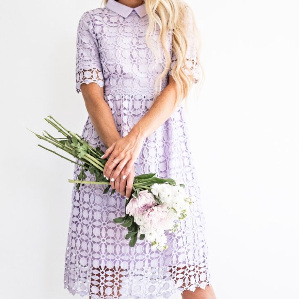 New. Never worn. Jessakae lavender dress.